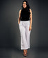 White Comfortable Linen Pant