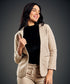 Linen Basic Formal Beige Jacket