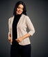 3/4 Sleeve Beige Office Blazer