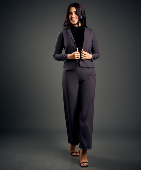 Flared Out Formal Grey Pant