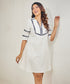 Embroidered Cotton Mini Dress