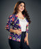 Fire Flower Printed Floral Blazer