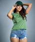 Basic Crew Neck Green Tshirt