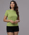 Basic Crew Neck Olive Green Tshirt