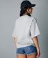 Oversize Gray Marl Positive Tshirt