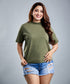 Acid Wash Olive T-Shirt