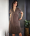 Vneck Loose Fitted Linen Dress