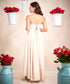 High Low Elegant Beige Maxi Dress