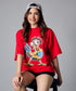 Oversize Red Chick Tshirt