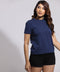 Navy Blue Basic Crew Neck T-Shirt