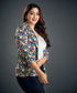 Multi-Colored Floral Printed Blazer