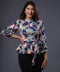 Floral Printed Peplum Top