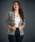 Multi-Colored Floral Printed Blazer