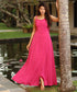 Spaghetti Strap Empire Waist Pink Maxi