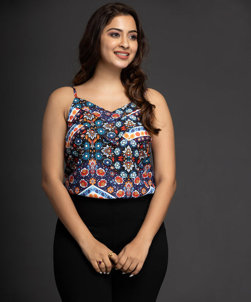 Slant Printed Cami Top