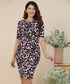 Floral Print Faux Wrap Dress