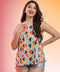 Halter Neck Printed Top