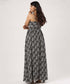 Strappy Detailed Printed Maxi