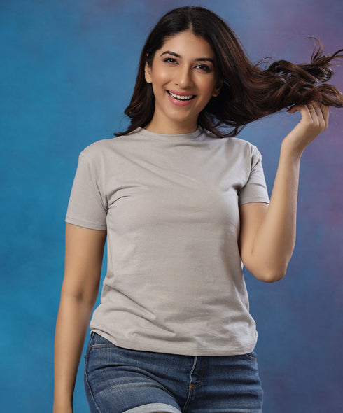 Basic Crew Light Grey Tshirt