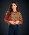 Leopard Print Long Sleeve Top