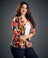Bold Scattered Printed Blazer