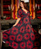 Vneck Puffed Sleeve Maxi Dress
