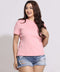 Basic Crew Neck Light Pink T-Shirt