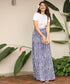 Four Tiered Printed Maxi Skirt