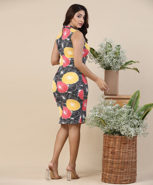 Floral Bodycon Printed Dress