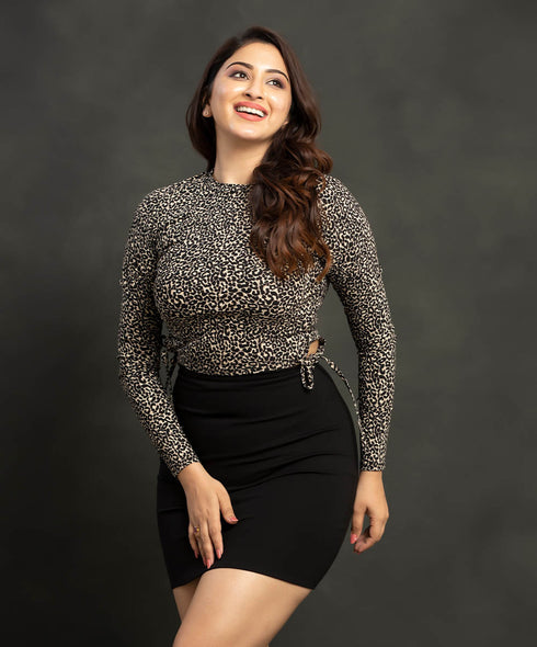 Side Open Long Sleeve Ity Top