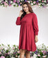 Candice Two Way Babydoll Maroon Dress