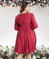 Candice Two Way Babydoll Maroon Dress