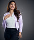 Cropped Lavender Work Wear Blazer