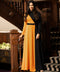 Black And Mustard Two Tone Elegant Maxi