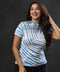 Blue White Tie And Dye T-Shirt