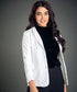 White Oversized Blazer With Lapels