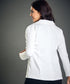 White Oversized Blazer With Lapels