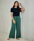 Cotton Drawstring Waist Culottes