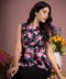 Floral Princess Dart Peplum Top