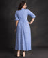 Steel Blue Micro Printed Maxi