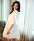 Sleeve Cuffed Loose Fitted Cotton Dress