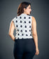 Black & White Cat Print Top
