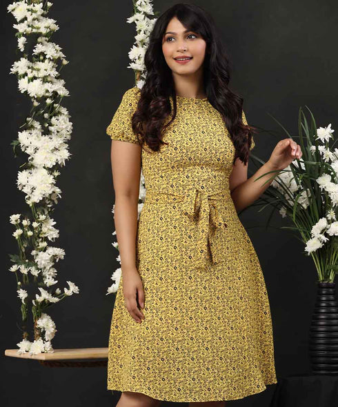 Simple Styled Floral Dress