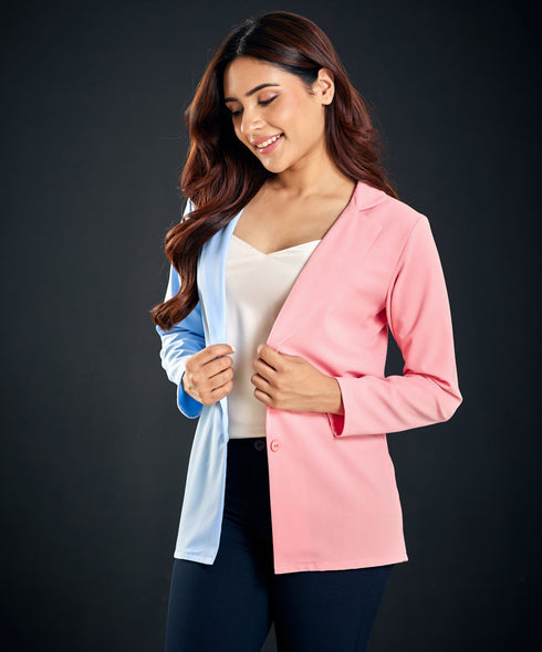 Two Tone Oversized Blazer