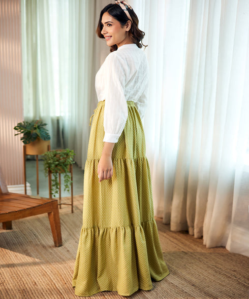 Beach Cotton Maxi Skirt