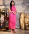 Sleeveless High Neck Pink Maxi Dress