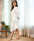 Loose Fitted White Cotton Dress