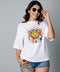 Bloom Oversize White Tshirt