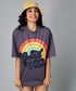 Oversize Grey Good Vibes Tshirt