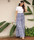 Four Tiered Printed Maxi Skirt